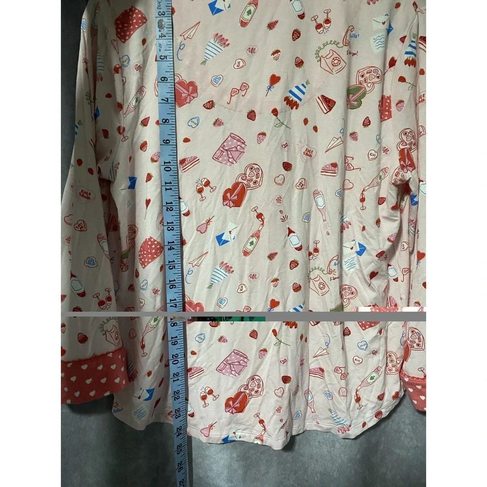 Kate Spade New York Pink Love Valentine Sweet Treats Novelty Pajama Sz Small